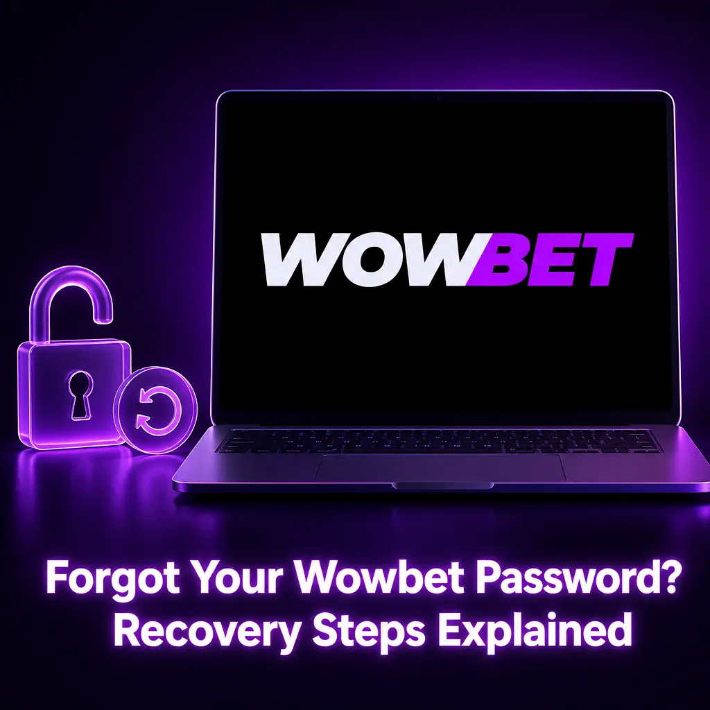 Step-by-step Wowbet password recovery guide showing how to reset your account password using your registered email address.