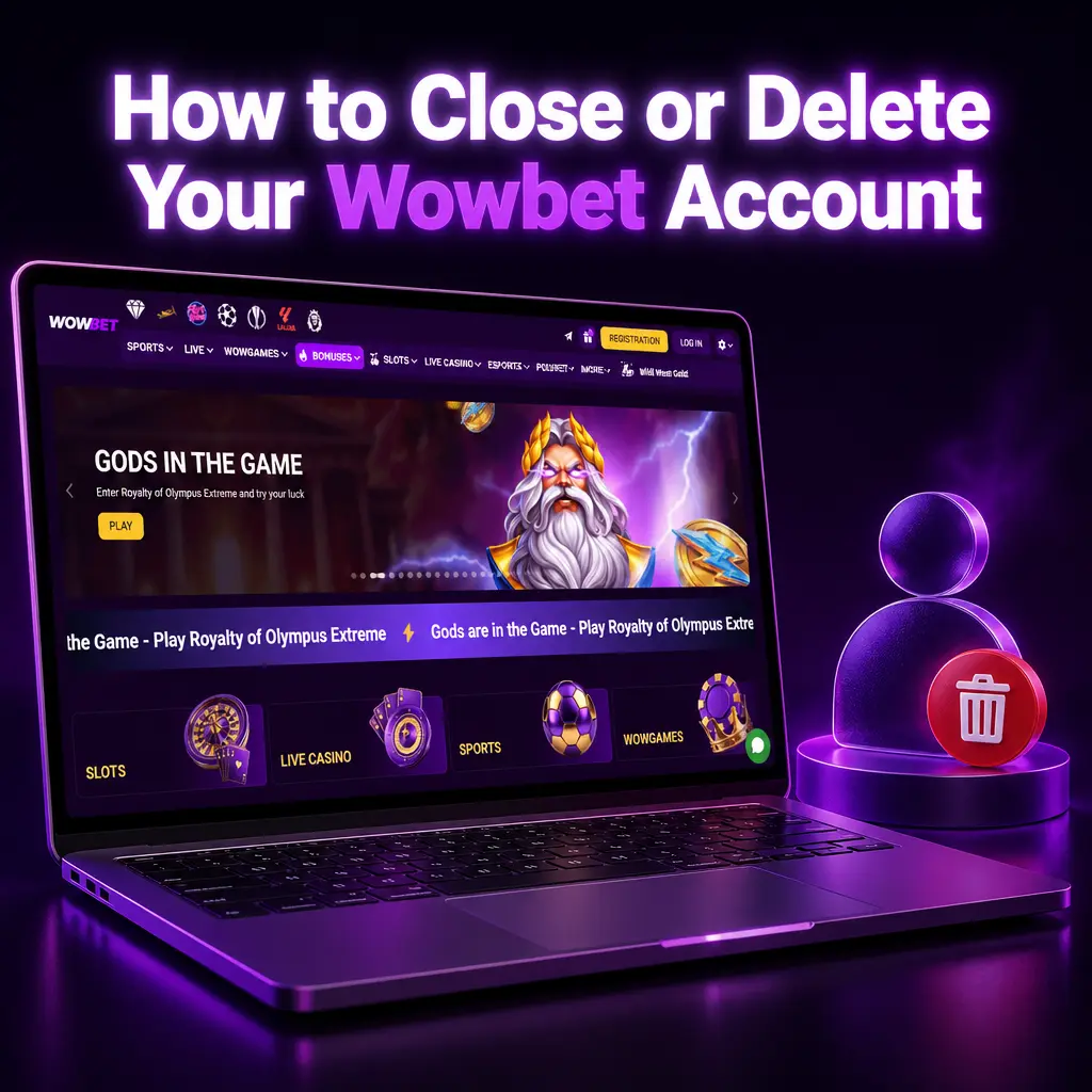 Step-by-step guide to closing or deleting a Wowbet account via login, account settings, and customer support confirmation.