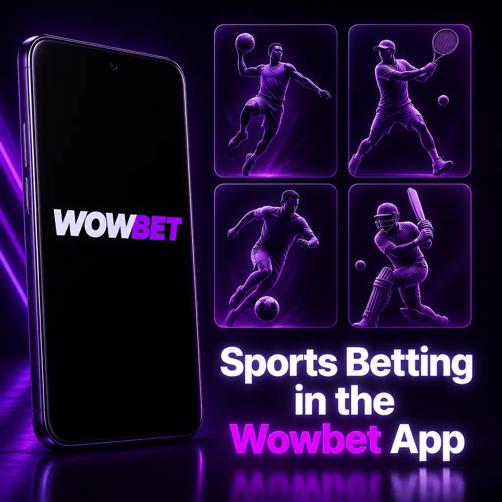 Sports betting in the Wowbet app covering basketball, football, esports, boxing, volleyball, and tennis markets