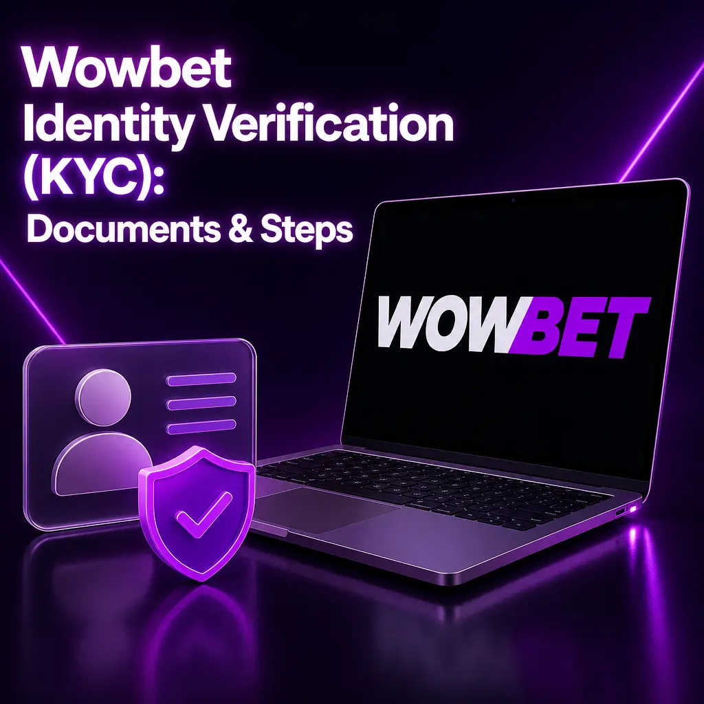 Wowbet KYC verification guide showing required documents like ID, proof of address, and selfie for account approval.