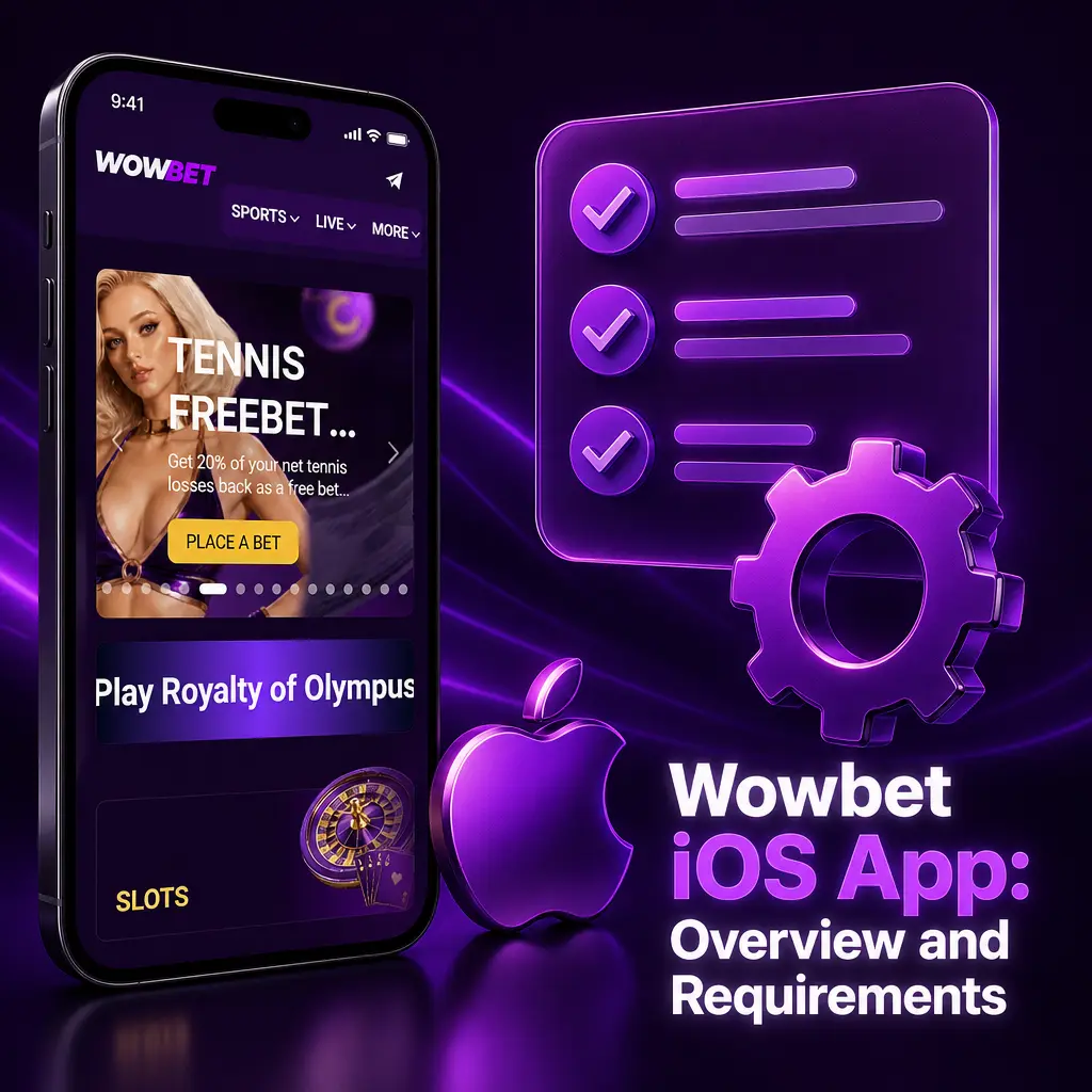 Wowbet iOS PWA install guide showing Safari setup, supported languages, and live betting and casino features